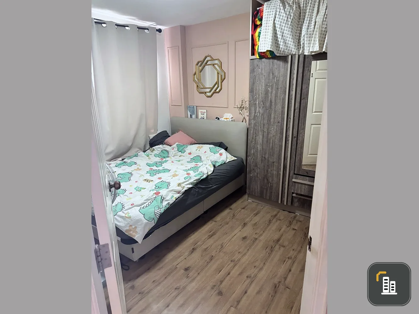 For sale: Lumpini Condo Town Ramintra - Laksi. Beautiful unit, great price. Located at the end of the row, quiet and peaceful, perfect for relaxation.