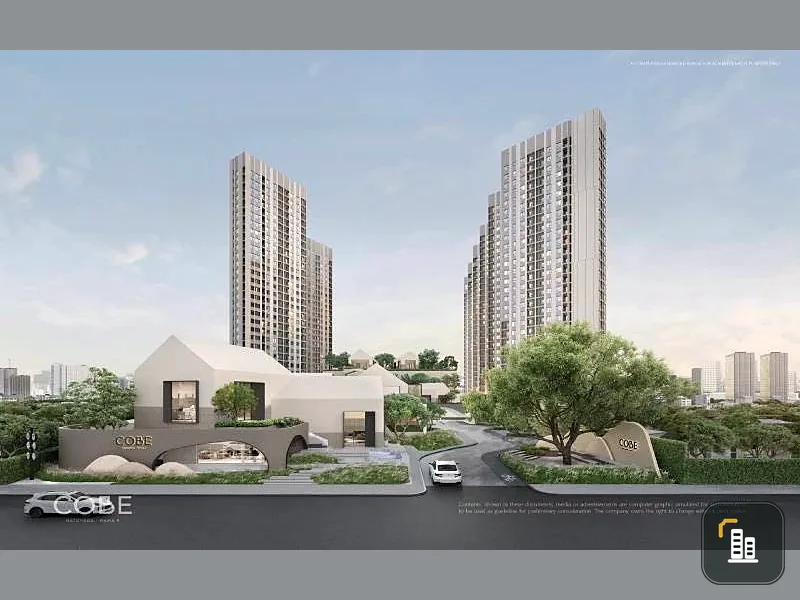 Selling down payment for COBE Ratchada Rama 9, 2 bedrooms, spacious living area, great location, complete amenities. Book now!