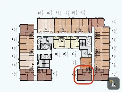 Selling down payment for Origin Play Bangkhunnon Triple Station, corner unit, less crowded, great location, convenient transportation. Book now!