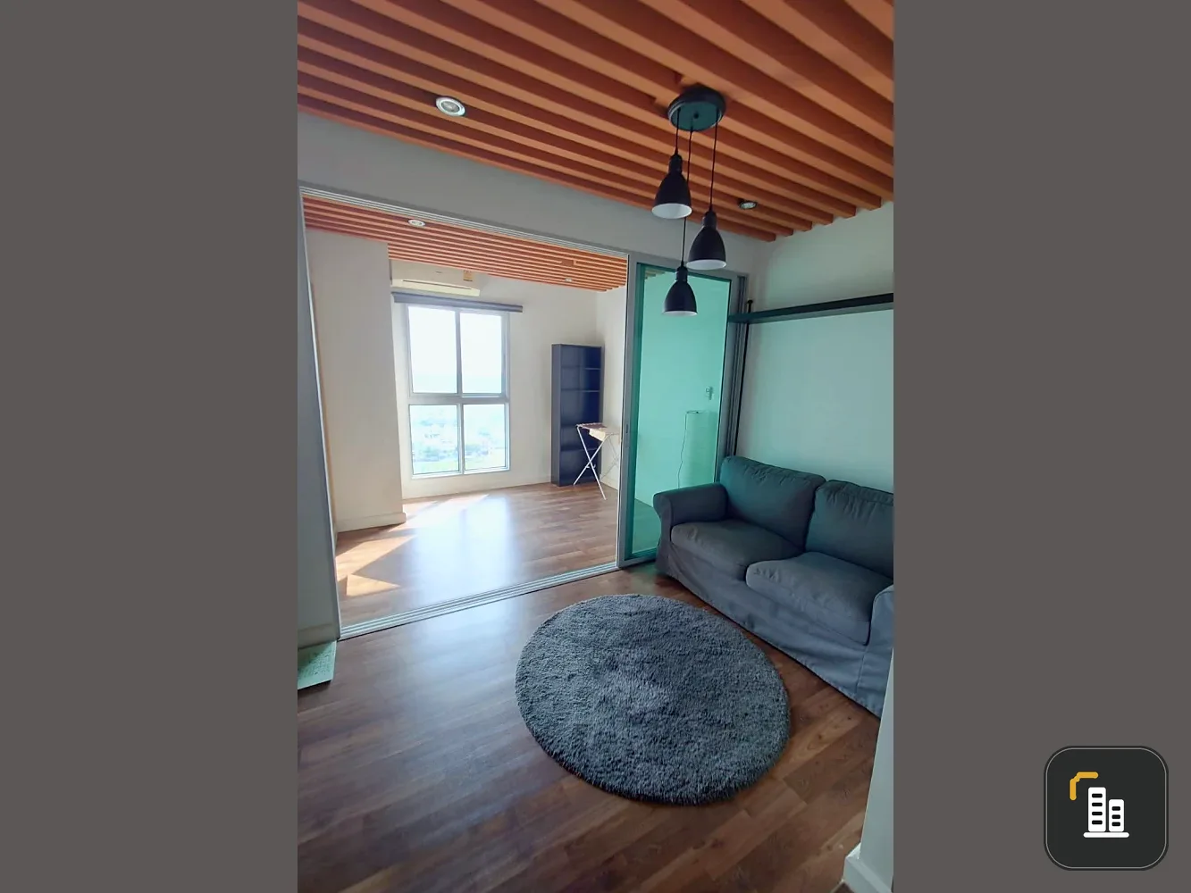 For sale or rent: A Space Me Bangna, studio room, fully furnished. Just bring your bags and move in!