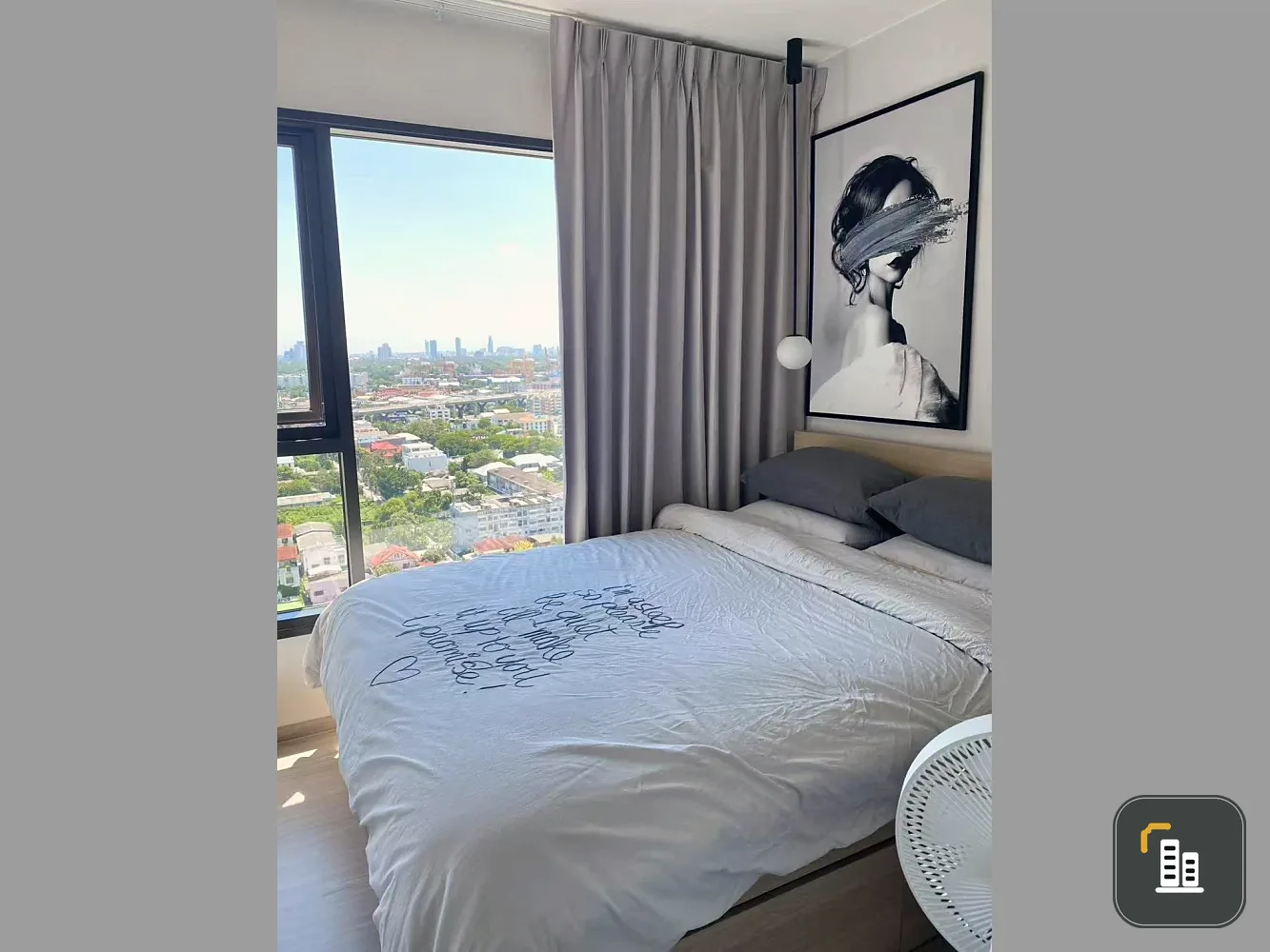 Selling Life Sukhumvit 62, 1 bedroom, 1 bathroom, fully furnished, beautiful unblocked view. Book now!