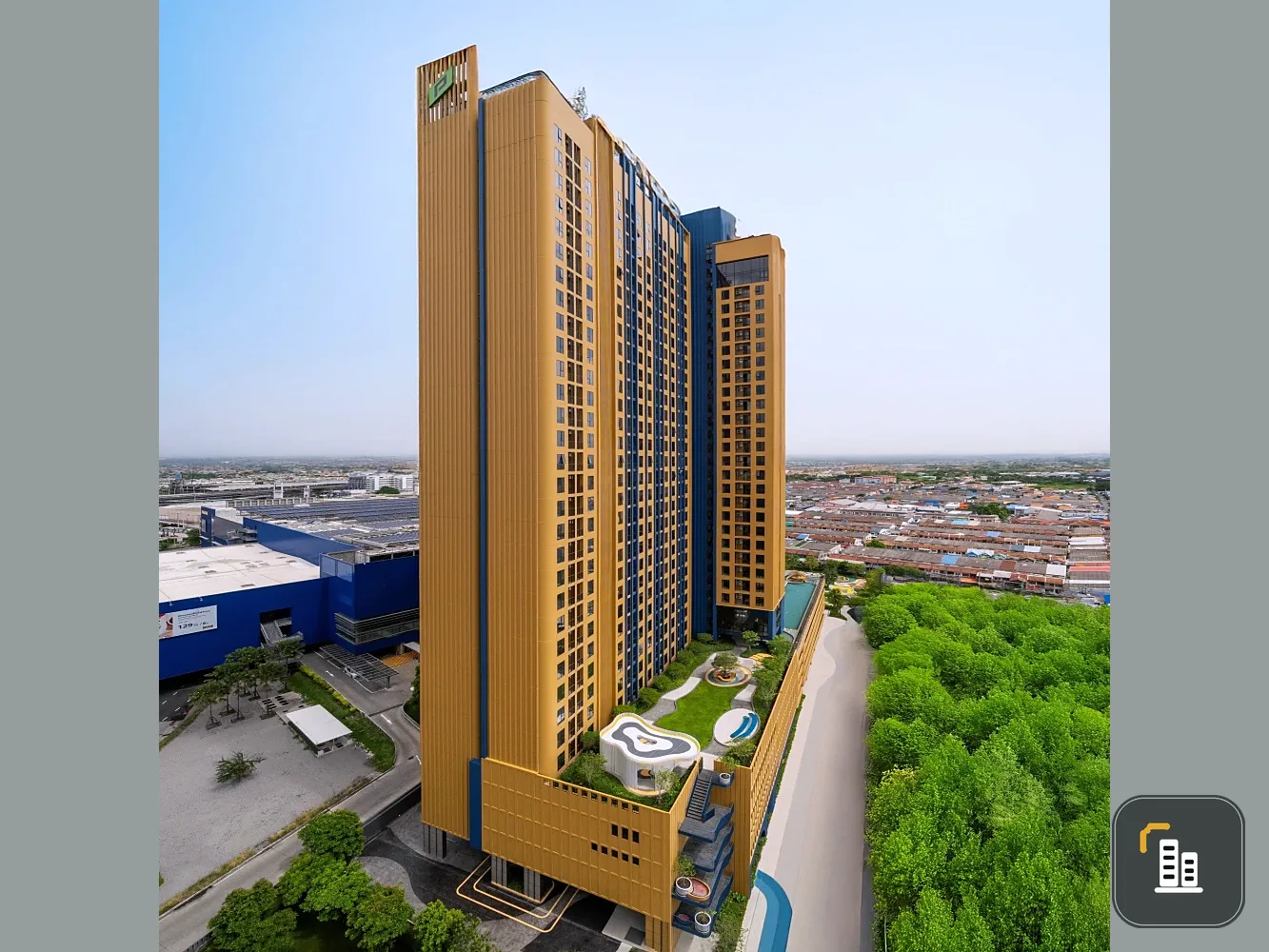 Selling down payment for Plum Condo New West Bangyai, 10th floor unit, fully furnished. Don't miss out!