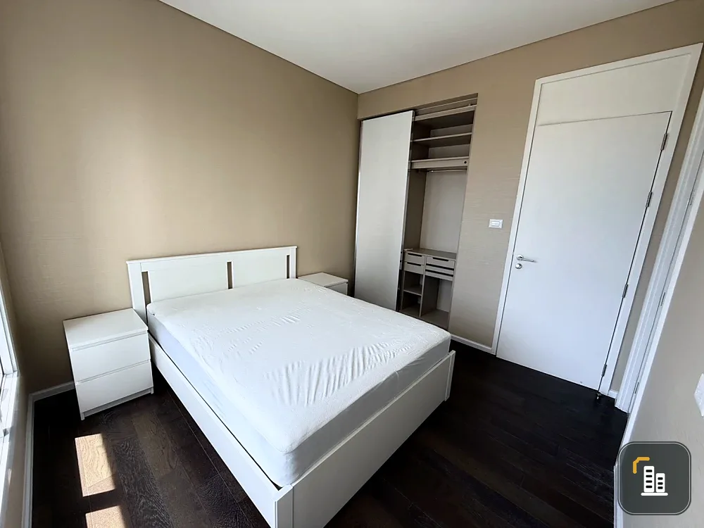 For rent: The Saint Residences, corner unit, fully furnished, 2 bedrooms / 2 bathrooms, large balcony. Don't miss out!