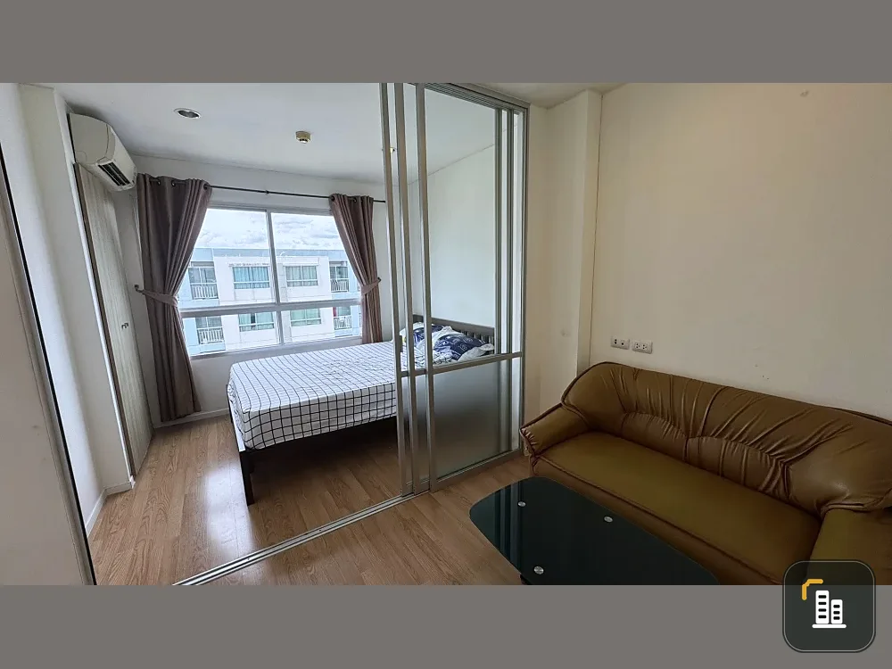 For sale or rent: Lumpini Ville Onnut 46, Building A1, 8th floor. Open view, no direct sunlight in the afternoon. Beautiful, clean room with complete