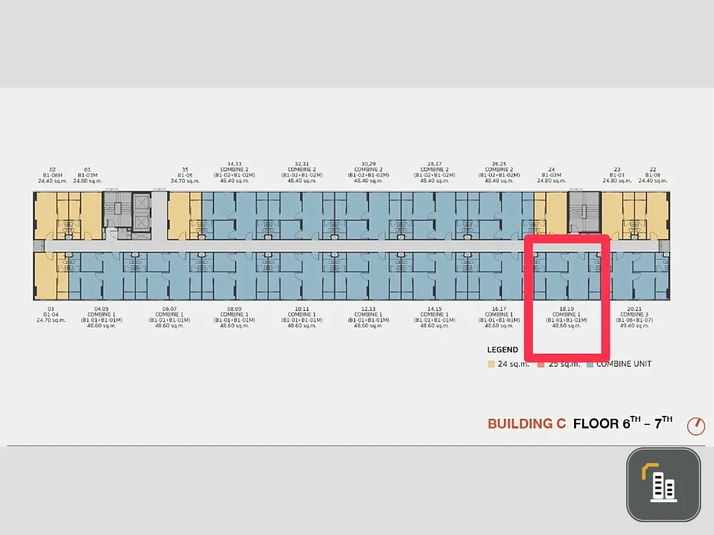 Selling down payment for The Origin Bangkae, north-facing unit. Great location, spacious living area. What are you waiting for?