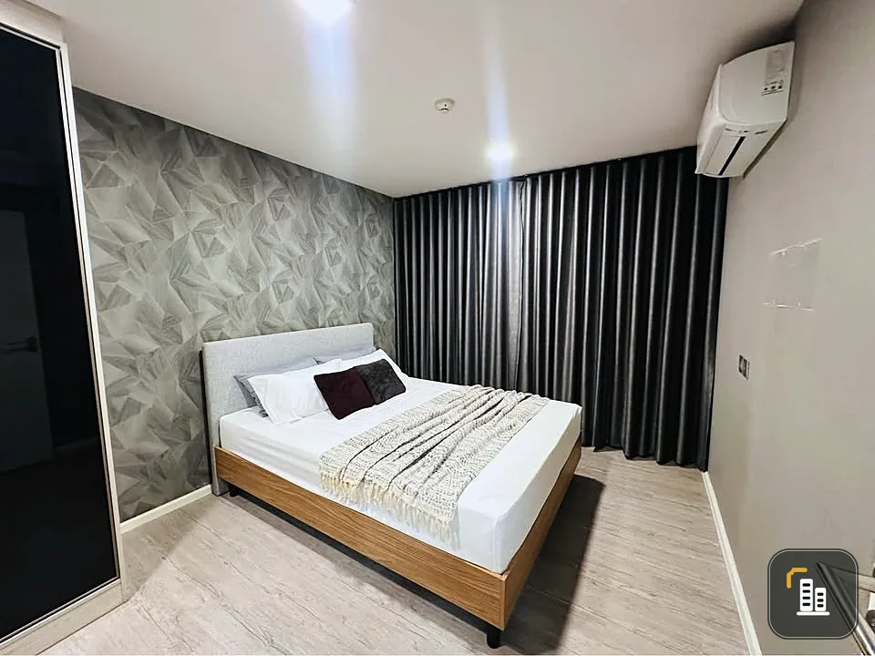 For sale or rent immediately! Atmoz Tropicana Bangna, ready-to-move-in unit with high-quality wallpaper. Book yours today! Don't miss out!