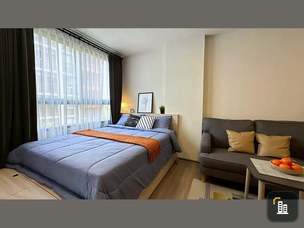 For sale or rent: The Muve Bangna. Ready-to-move-in units with complete furniture and appliances. Book today! Don't miss out!