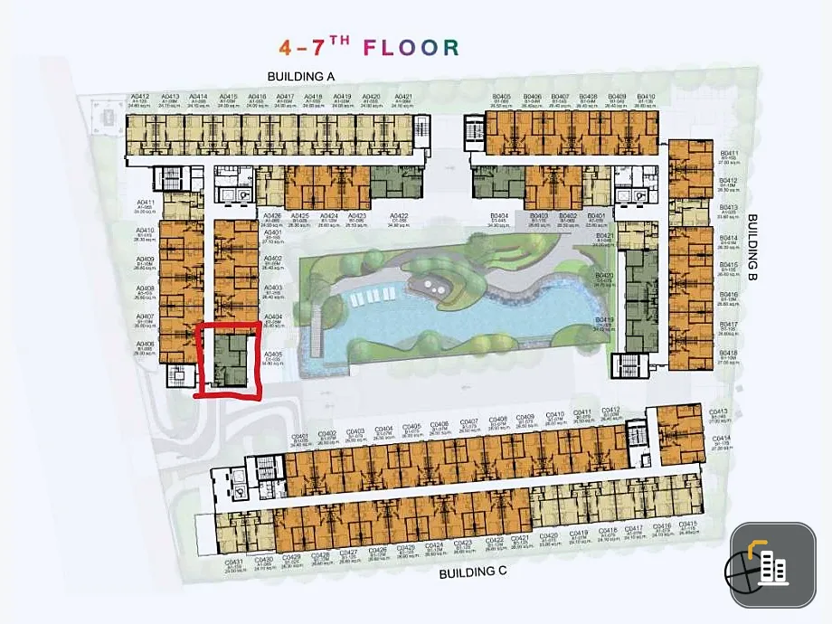 Selling down payment for Kave Luminous Bangmod, 1 bedroom, 1 bathroom, fully furnished, beautiful pool view. Book now!