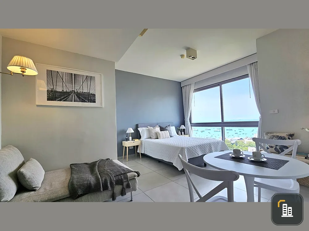 For rent: Unixx South Pattaya, studio room, 29th floor, fully furnished, sea view. A must-have!