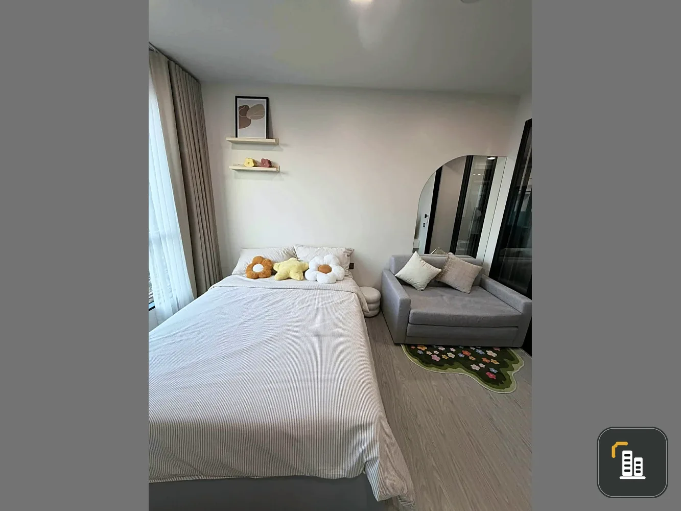 Kave Pop Salaya condo for rent. Located on the 6th floor, a good height. Fully furnished. First come, first served.