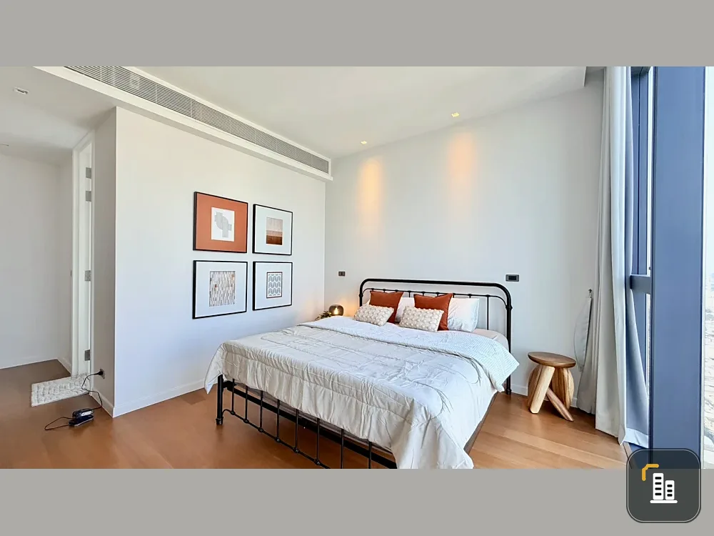 For rent: Canapaya Residences, 2 bedrooms, spacious living area, minimalist design, fully furnished. Book now!