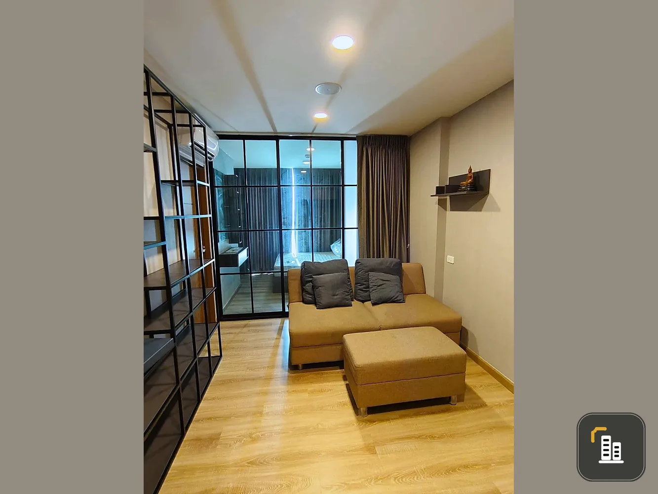 Selling/rent THE CUBE LOFT Ladprao 107 condo. 2 bedrooms, one room can be used as a home office or bedroom. Book now!