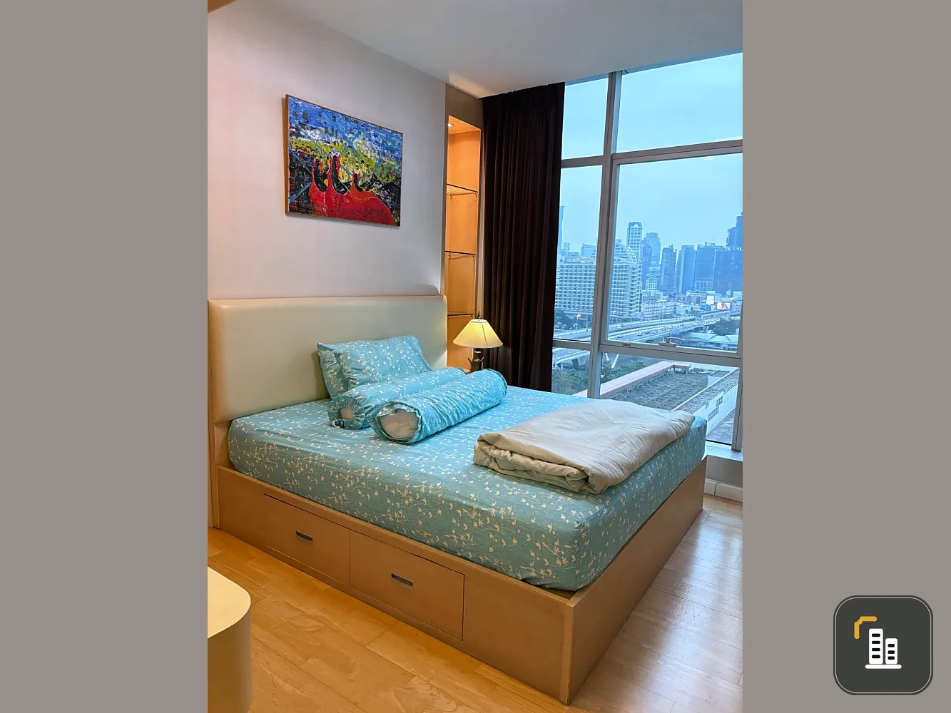 For rent: Baan Chao Praya, 12th floor, fully furnished unit. Book now! Don't miss out! Hurry!