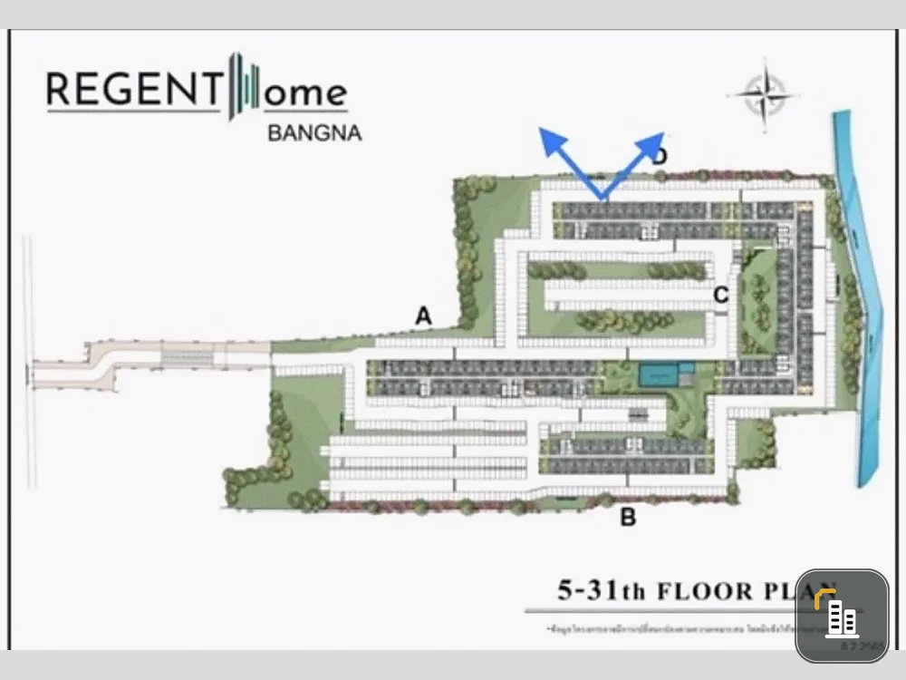 For sale: Regent Home Bangna, ready-to-move-in unit, fully furnished, high floor. Book now!