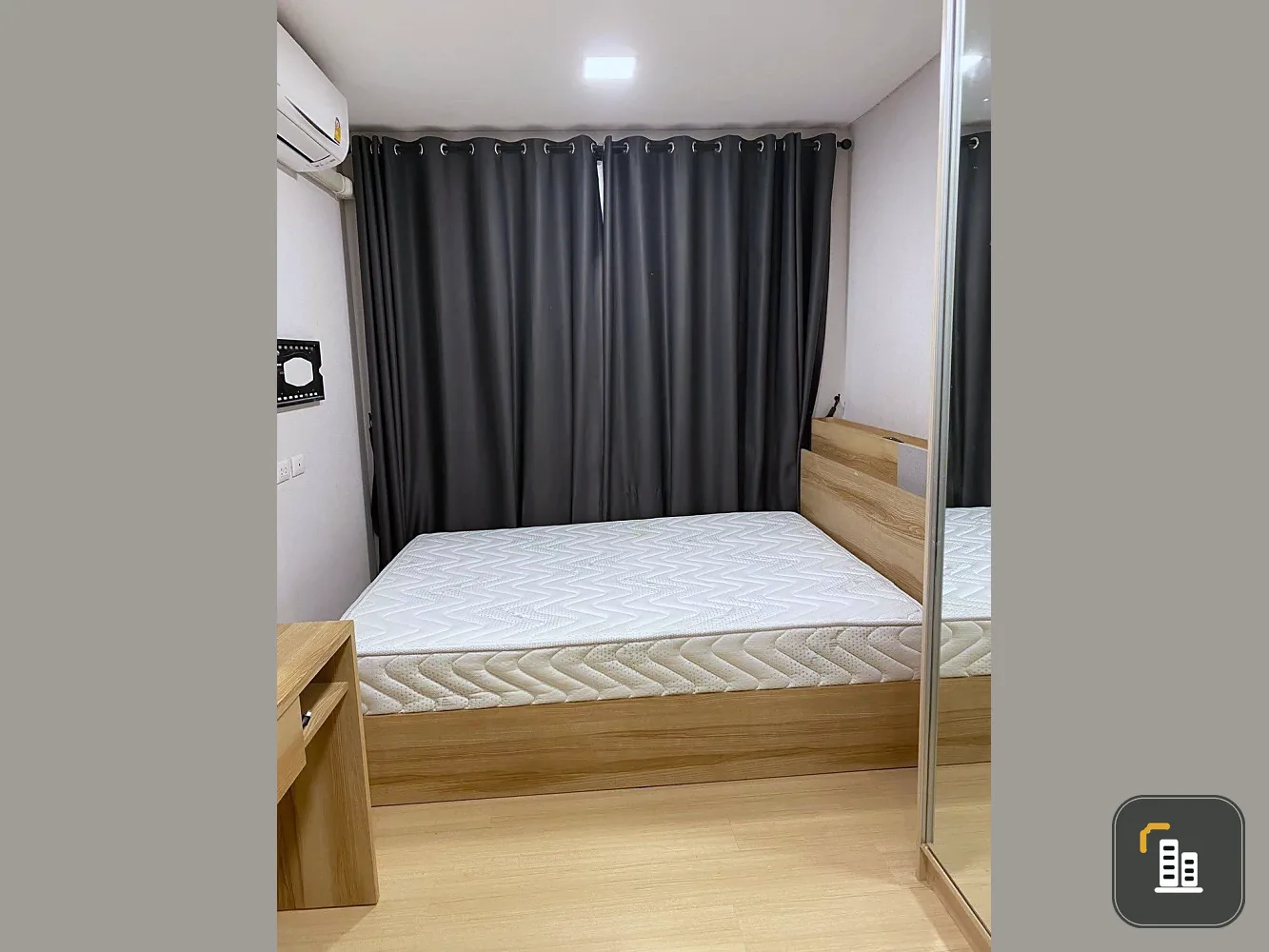 Urgent sale! Plum Condo Rangsit Alive 1, one unit with clearly separated partitions, fully furnished with appliances. Grab it now!
