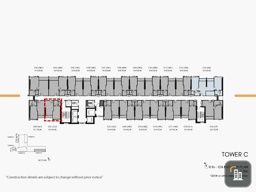 Selling down payment for Wan Vayla Na Chaopraya, 7th floor. Great project, great location. Book now before it's too late!