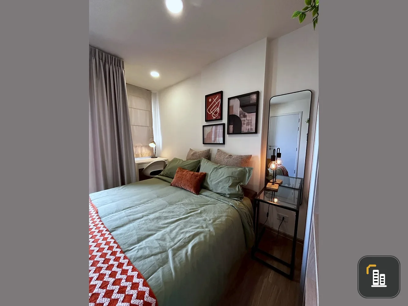 For rent: Beat Sukhumvit. Clean, cozy room with a warm modern design. Fully furnished and ready to move in.