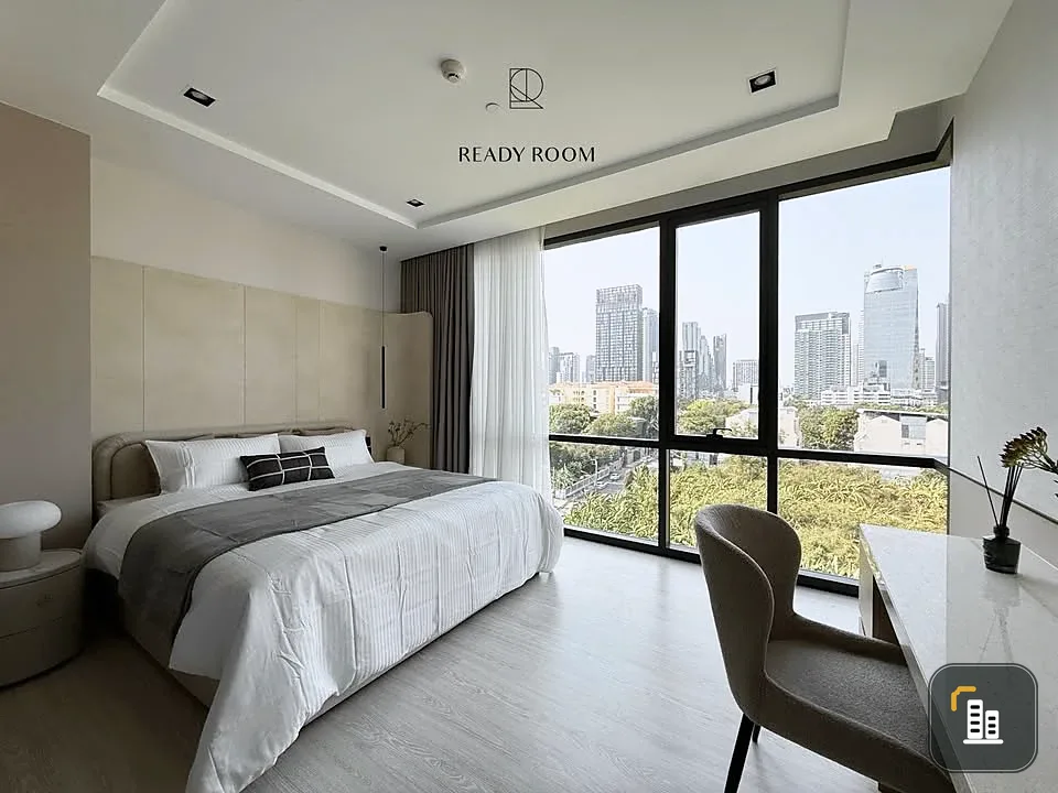 For rent: The Room Sukhumvit 38, 7th floor, North side (unobstructed view). Fully furnished and ready to move in!