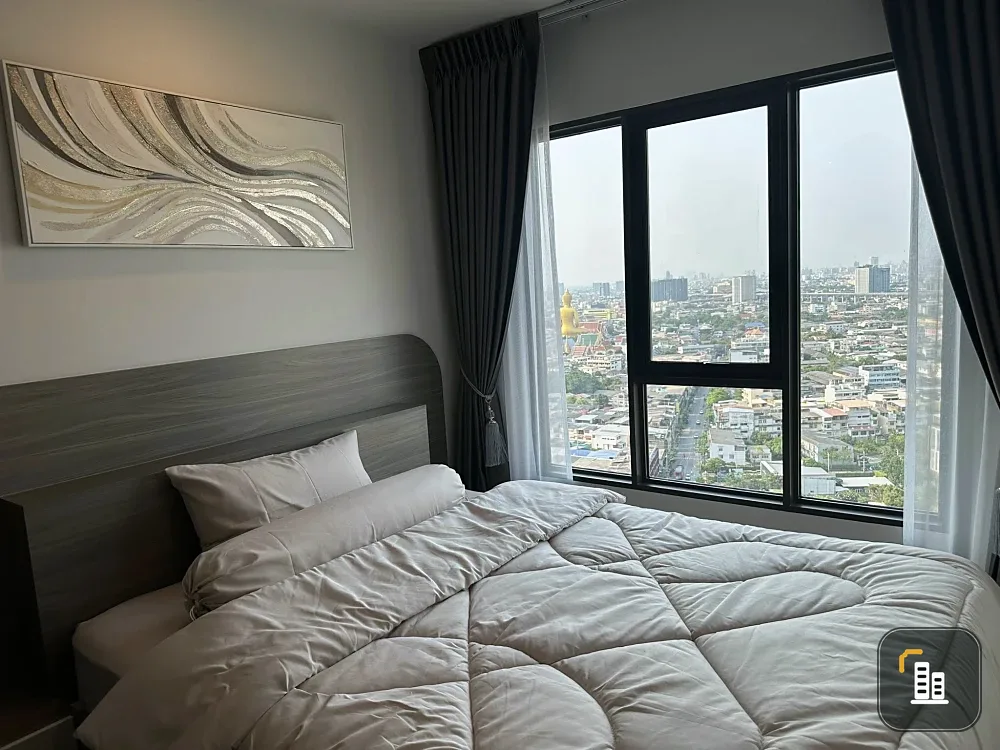 For rent: Regent Home Wuttakat, 25th floor, view of the Phra Pathom Chedi, not next to the elevator or garbage room, fully furnished, ready to move in