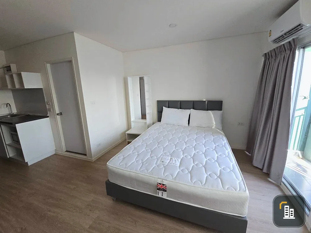 For sale: Lumpini Ville Chaengwattana 10, studio room, fully furnished with appliances. Just bring your bags and move in!
