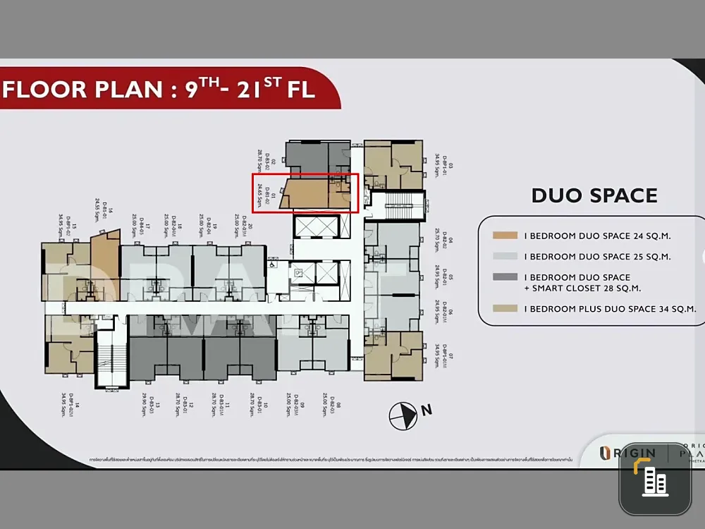 Selling a pre-sale unit at Origin Place Phetkasem, 20th floor. Excellent location and fully furnished. Don't miss out!
