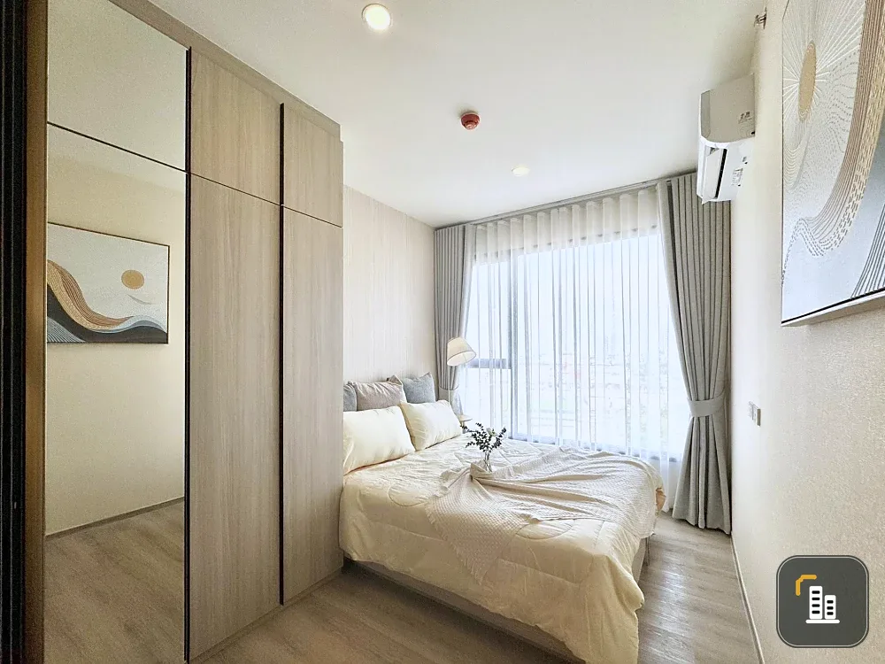 Ready-to-move-in condo for rent at Origin Place Bangna. Fully furnished with appliances. Just bring your personal belongings! Don't wait!