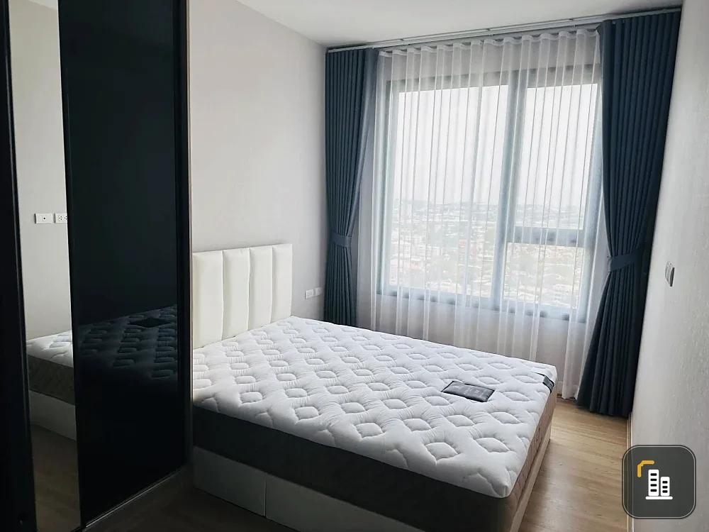 Selling Chewathai Kaset Nawamin, 22nd floor, beautiful view, north-facing balcony, furnished with high-quality furniture. Book now!