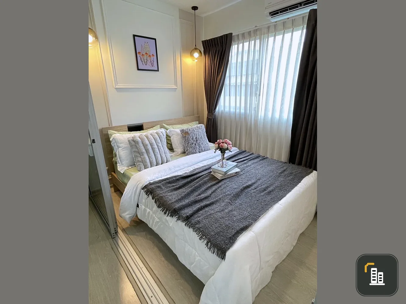 Plum Condo Park Rangsit for sale, 6th floor, beautiful unit, fully furnished. Book now!