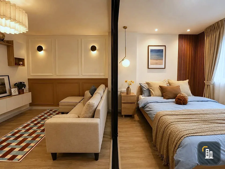 For sale: Lumpini Center Sukhumvit 77, a condo that feels like "home"—warm, relaxing, and convenient for everyday life.