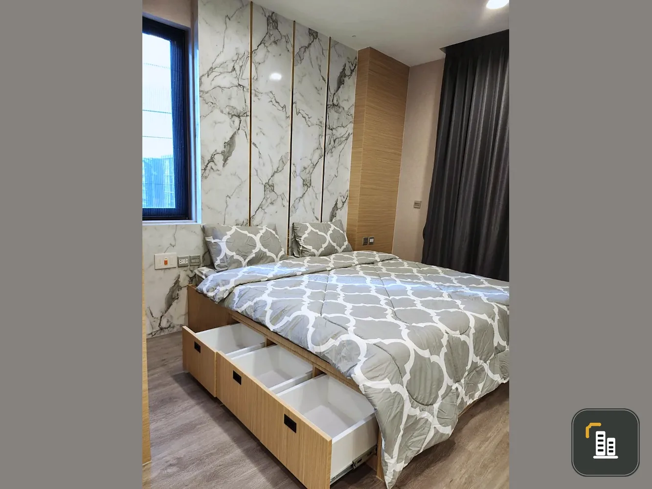 For rent: Jin Wellbeing County, 5th floor, fully furnished apartment, ready to move in. Book now! (Quickly!)