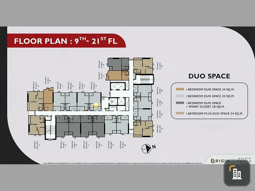 Selling down payment for Origin Place Phetkasem. Spacious rooms with high ceilings, great location, and complete amenities. Book now!