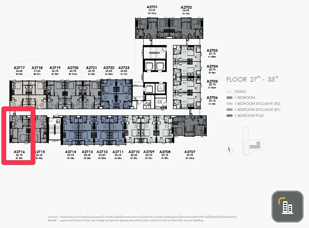 Selling down payment for Modiz Avantgarde, One Bedroom exclusive unit, 27th floor, corner unit with high privacy. Book now!