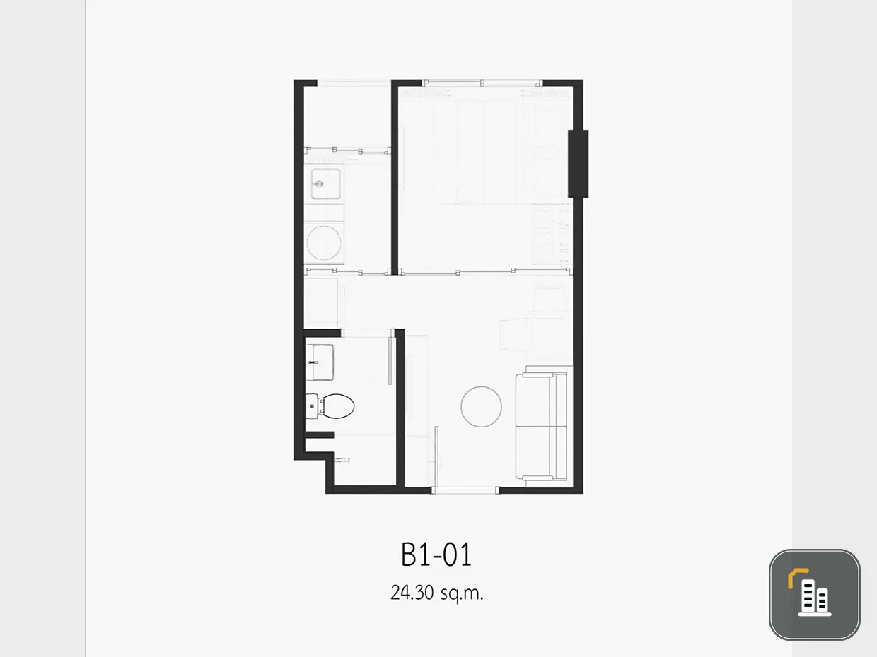 Selling down payment for The Origin Setthabut Station. Prime location, surrounded by all amenities, and extremely convenient transportation. Book now!