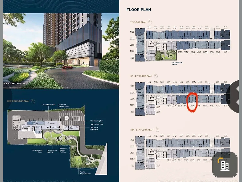 Selling down payment for Life Charoennakhon-Sathorn, prime unit on the 16th floor, middle floor, with views of Asiatique The River and the Chao Phraya