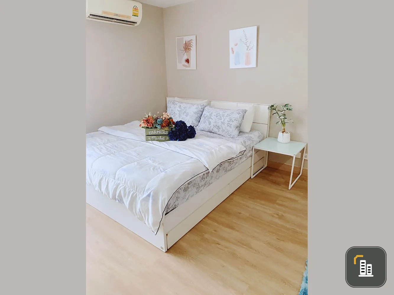 For sale, for rent, Regent Home 6 Condo, Prachachuen, corner room, newly decorated room, fully equipped kitchen