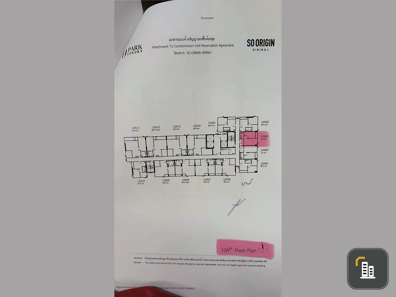 Selling down payment for So Origin Siriraj, 35.33 sq.m. unit, 12A floor, near MRT Yaek Fai Chai. Ready to go, don't wait!