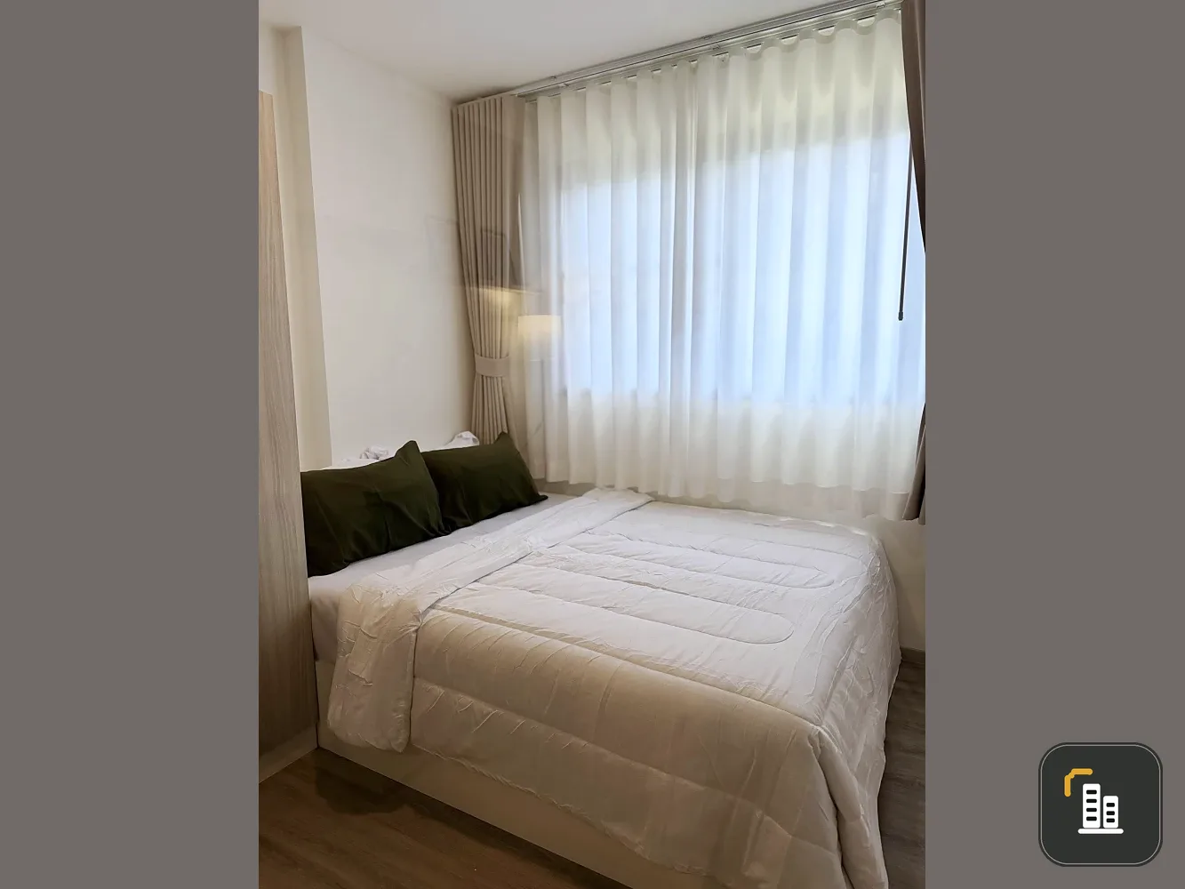 For rent: The Origin Bangkae, beautifully decorated minimalist room with full furnishings, convenient location. Book now!