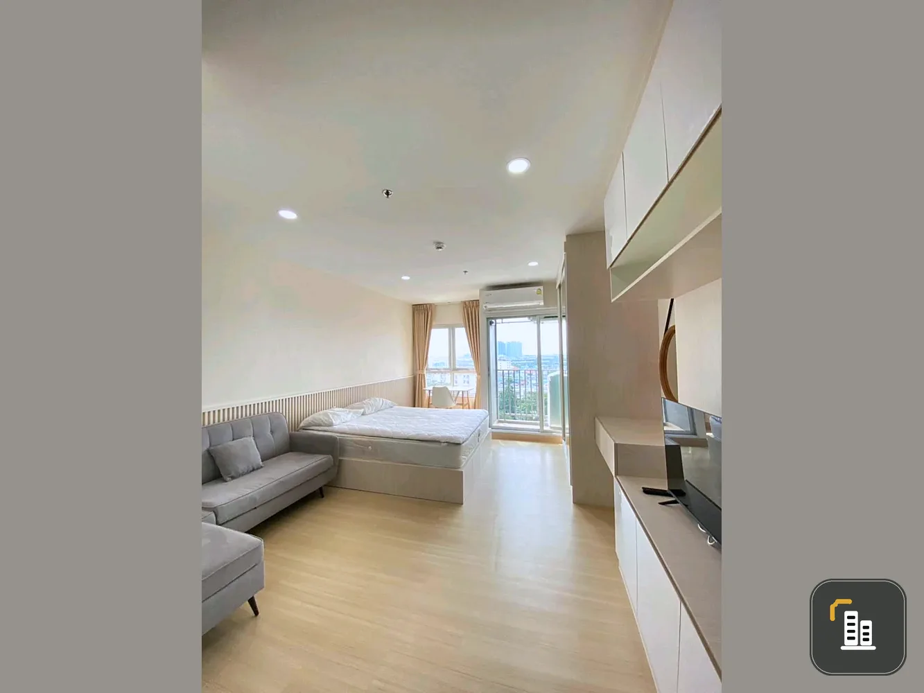 For rent: Supalai Veranda Sukhumvit 117, 9th floor, fully furnished, ready to move in. Book now!