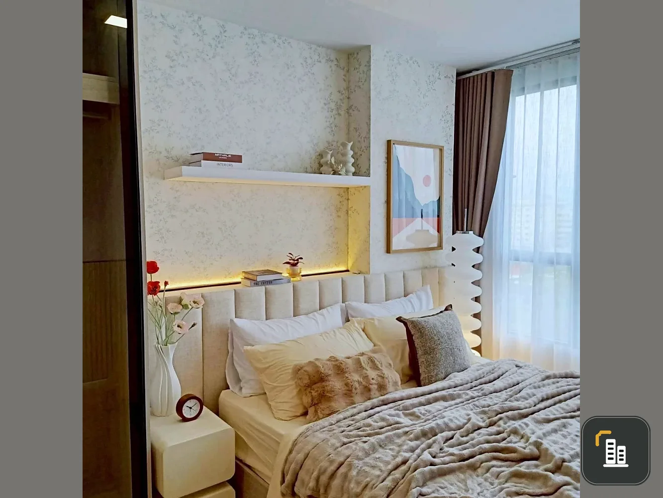 For rent: Atmoz Kanaal Rangsit, 3rd floor. Beautifully furnished and ready to move in. Book now!