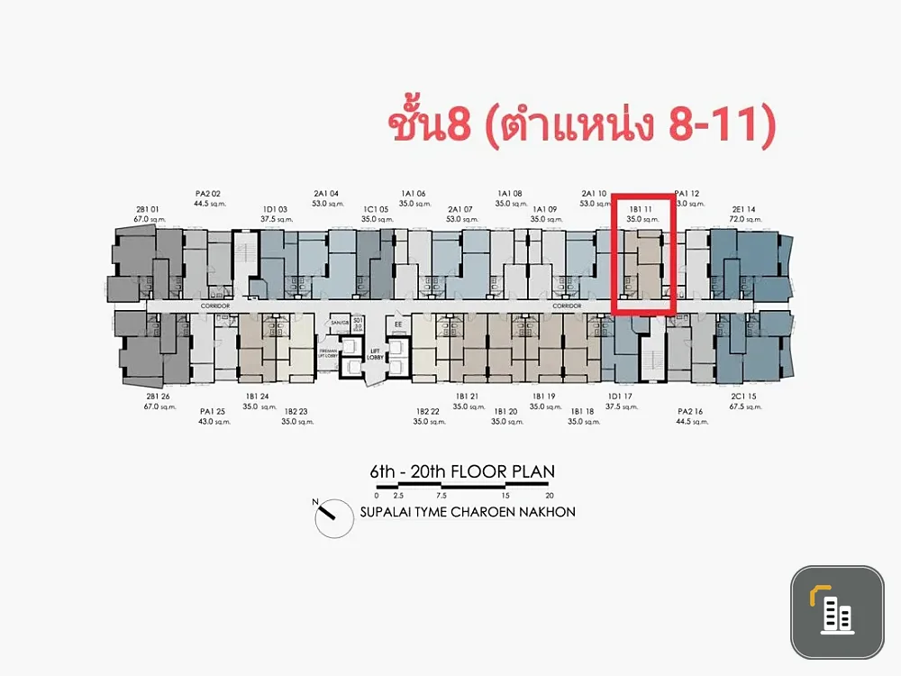 Selling a Supalai Tyme Charoen Nakhon condo. Nice unit, great location, beautiful view, and a walk-in closet. Don't miss this great deal!