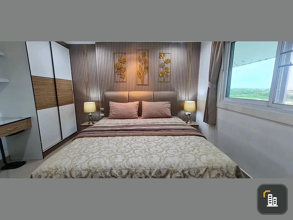 For rent: Porch Land 2 Jomtien Resort, 59 sq.m., corner unit. Very quiet and private, perfect for relaxation.