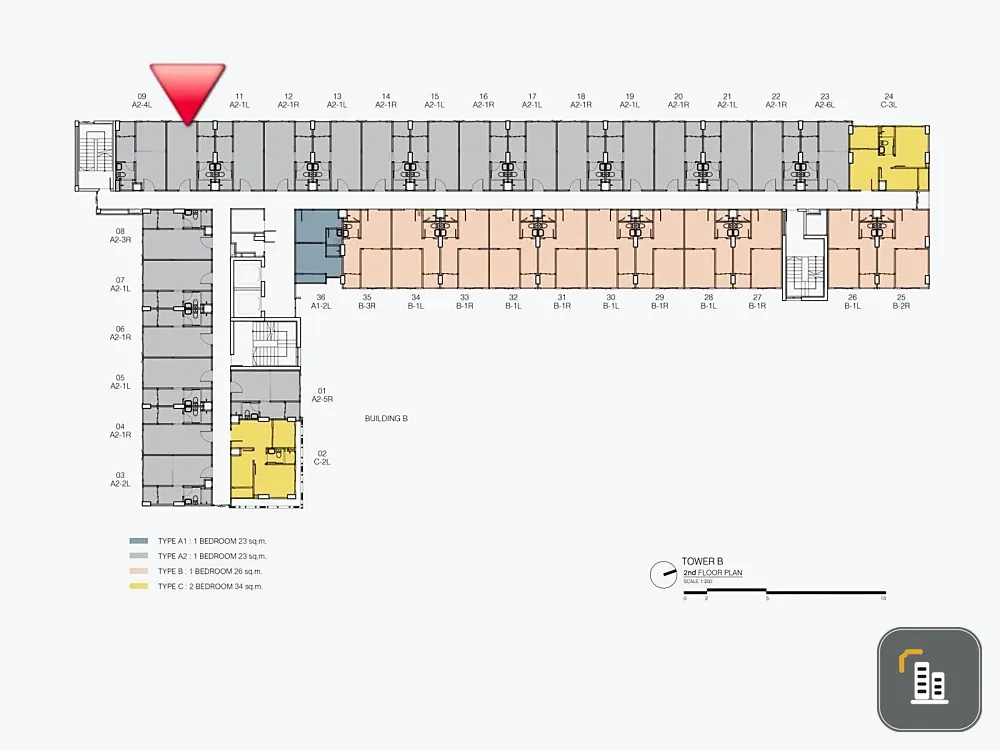 Selling down payment for Sena Kith Samrong Interchange 1 bedroom, 1 bathroom. Great location, complete amenities. Book now!