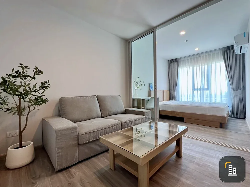 Condo for rent at Regent Home Bangna. The unit is partitioned into separate areas, fully furnished with appliances. Book now before it's too late!