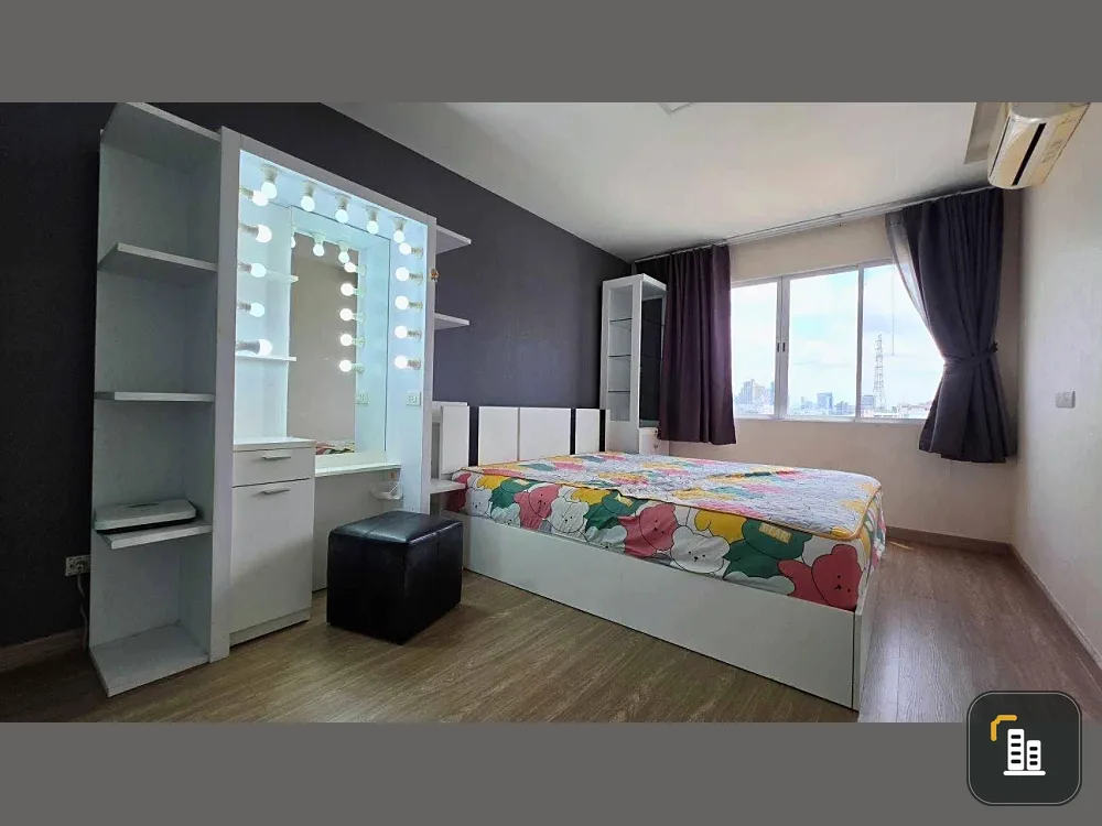 For sale: The Maple Ratchada-Ladprao, 7th floor, corner unit, city view, separate kitchen, fully furnished. What are you waiting for?