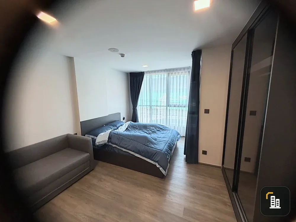 For rent: Atmoz Palacio Ladprao-Wanghin, 2nd floor, easy access to common areas, ready to move in, fully furnished with appliances.