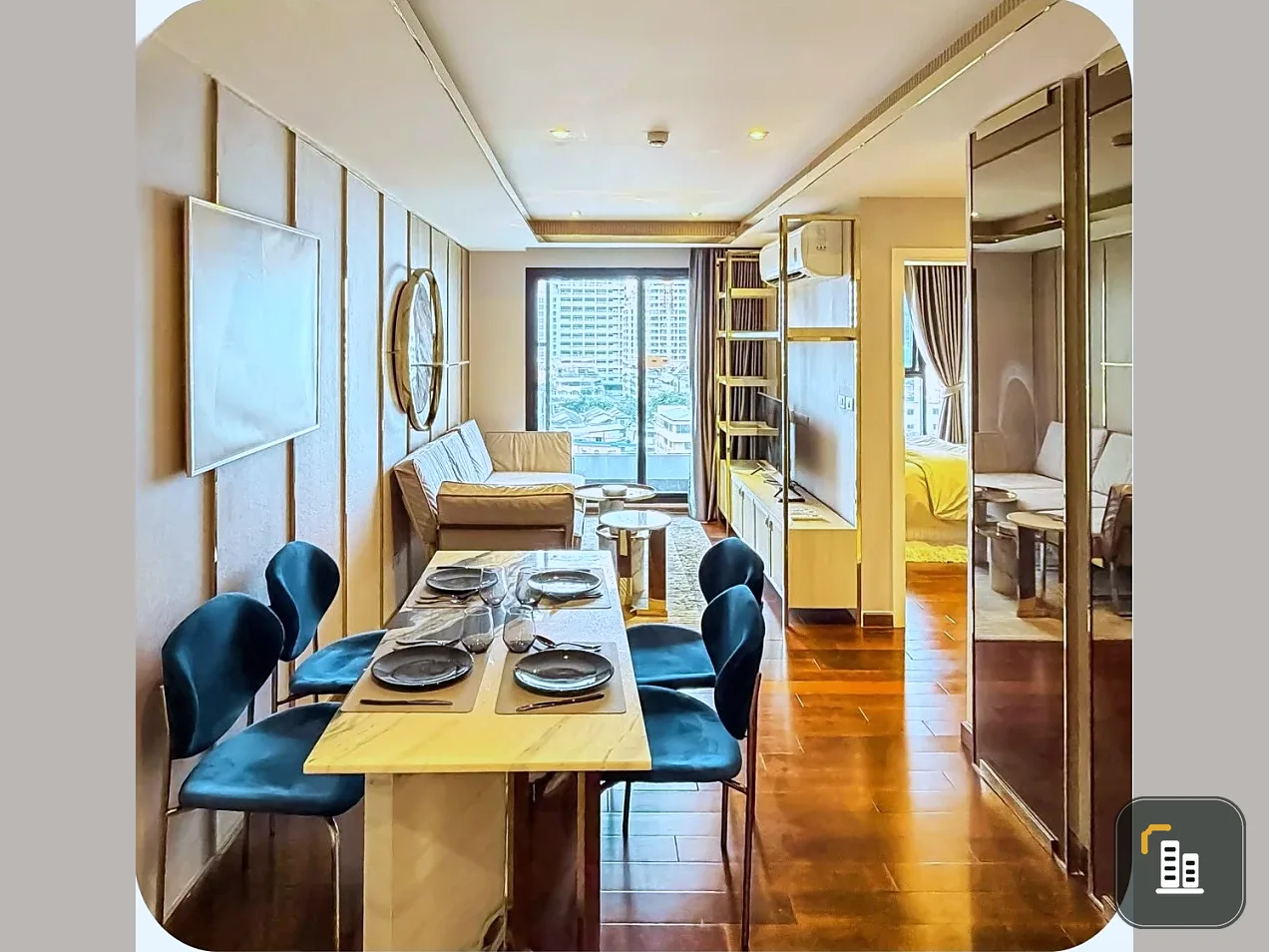 For rent: Altitude Symphony, very large 2-bedroom, 2-bathroom unit with stunning built-in furnishings. Book now, don't wait!
