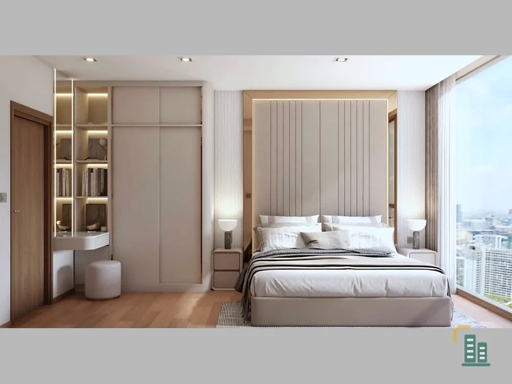 ✨ Urgent rental! Luxury pet-friendly condo, Via Sukhumvit 61, near BTS Ekkamai. 1 bedroom, 1 bathroom, 52.5 sq m, 2nd floor. Spacious and private room