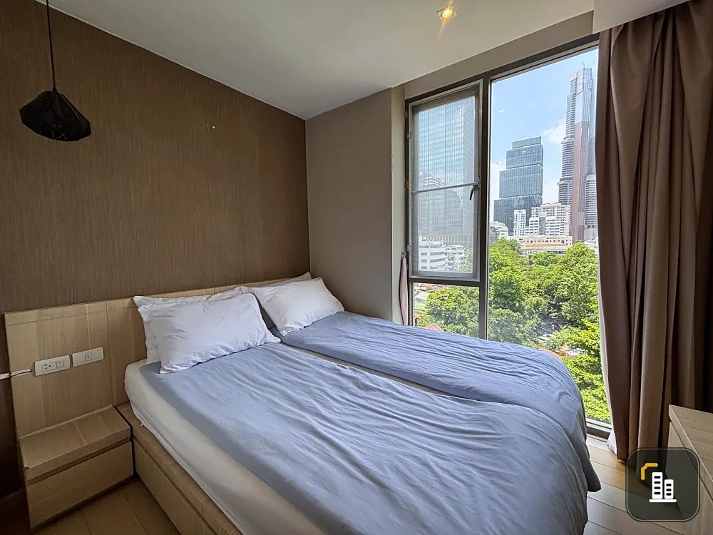 Klass Condo Silom for rent, 8th floor. Nice, fully furnished. Book now! Don't miss out!