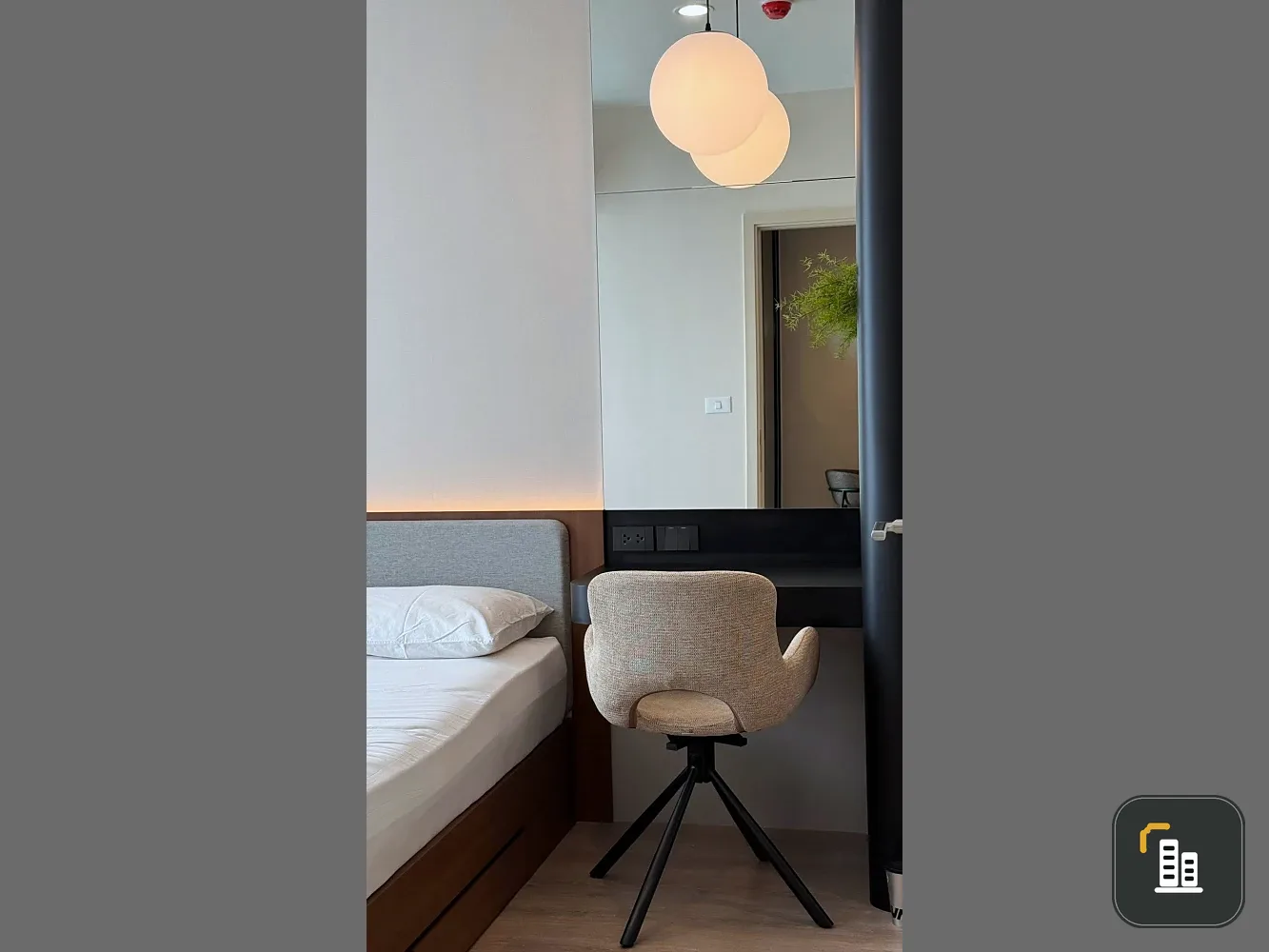 For rent: NUE DISTRICT R9, interior designed with built-in furniture throughout. Fully furnished with appliances, ready to move in.