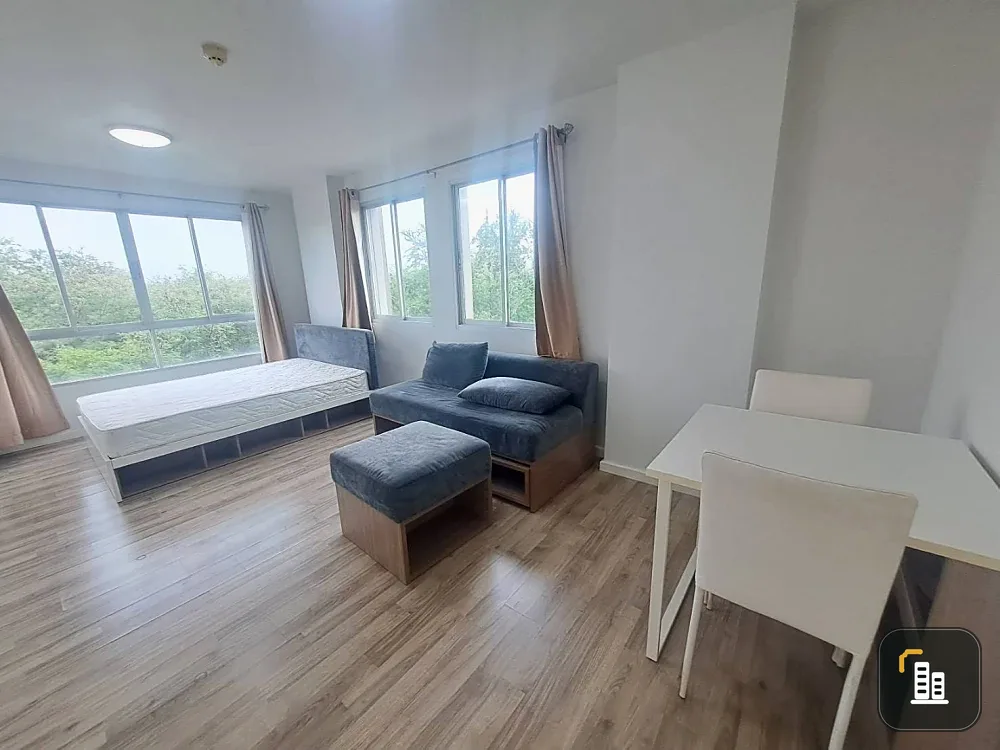 For sale: D Condo Campus Rangsit Phase 2, corner unit, 30.08 sq m. Full amenities. You can't resist!